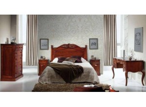 Dormitorio madera natural de alta calidad estilo colo