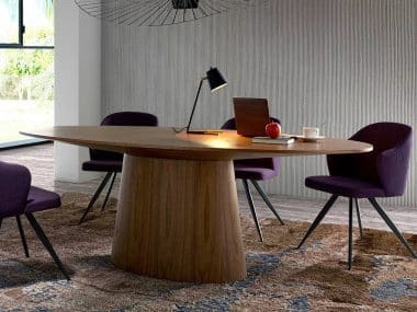 MESA MODERNA LE015-NOGAL