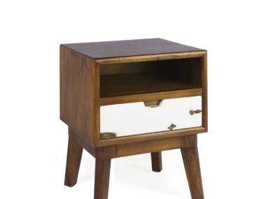 MESITA DE NOCHE VINTAGE CAJON Y HUECO NORDIC