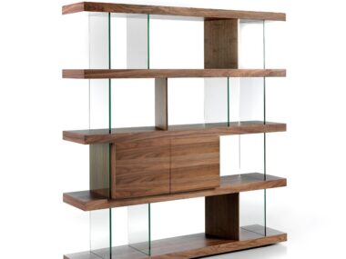 Estantería de Madera Chapa Nogal CP1711-F