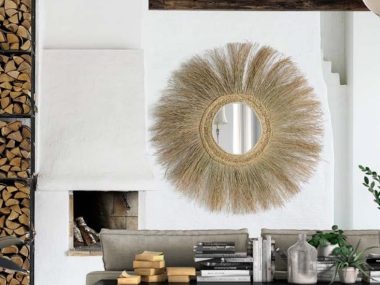 Espejo esparto Fusión