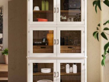 Vitrina 6 puertas con cajón Cerdeña