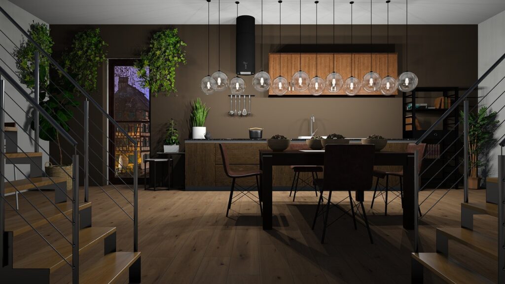 como separar cocina de salón