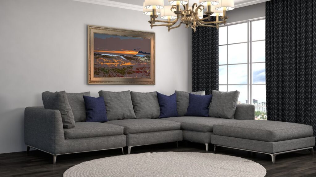 cojines para sofás gris oscuro