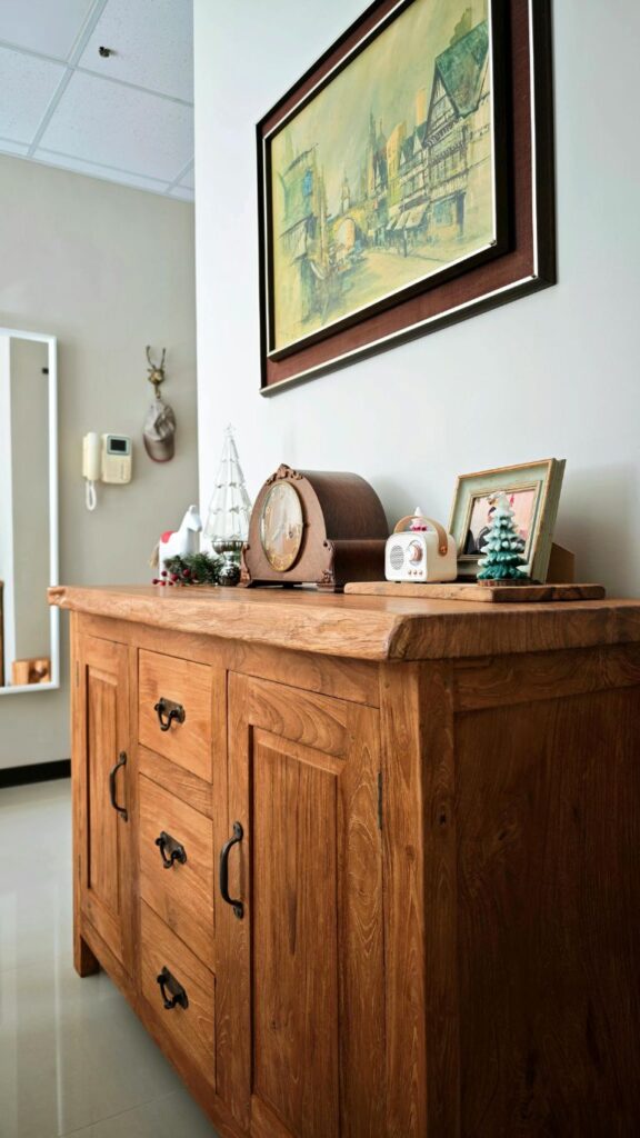 aparador clásico decorado