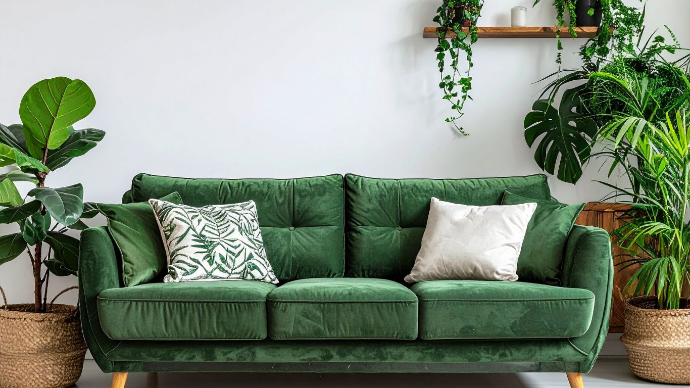 ¿Cómo combinar un sofá verde? Consejos de decoración [2026]