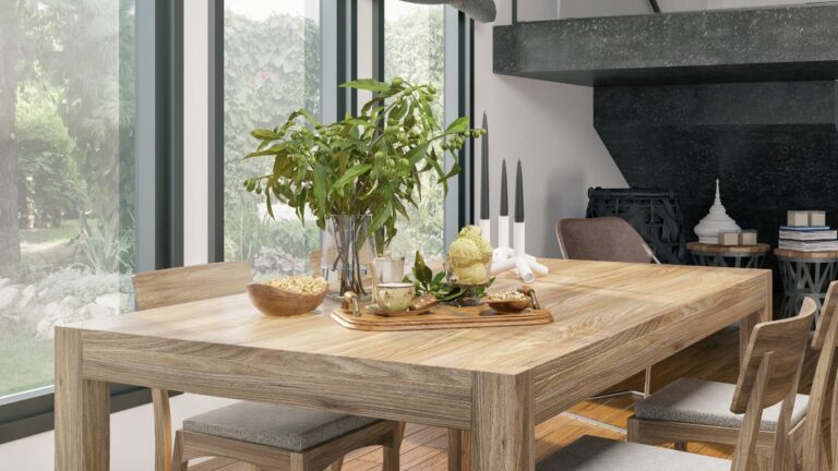 mesas de comedor de madera maciza